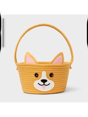 Easter Corgi Rope Basket Brown - Spritz™